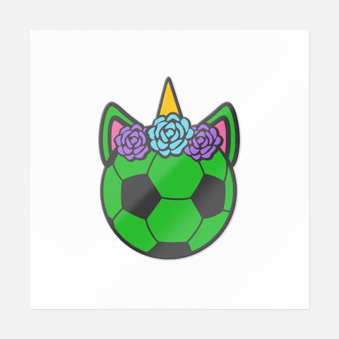 Soccer Ball Unicorn Sticker