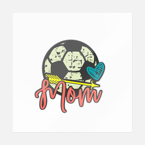 Soccer Mom Distressed Sticker