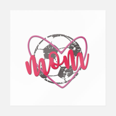 Soccer Mom Heart Sticker