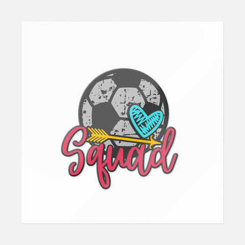 Soccer Squad Distressed Sticker