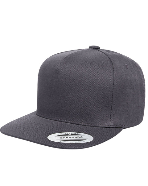 Yupoong Y6007 Gorra snapback de sarga de algodón de 5 paneles para adulto