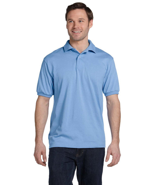 Hanes 054 Adult 50/50 EcoSmart Jersey Knit Polo