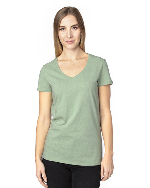 Threadfast Apparel 200RV - Camiseta con cuello en V para mujer