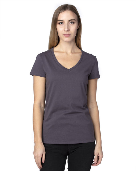 Threadfast Apparel 200RV - Camiseta con cuello en V para mujer