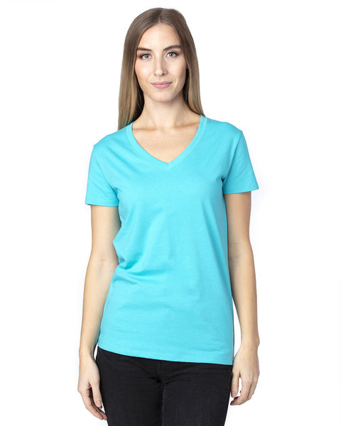 Threadfast Apparel 200RV - Camiseta con cuello en V para mujer