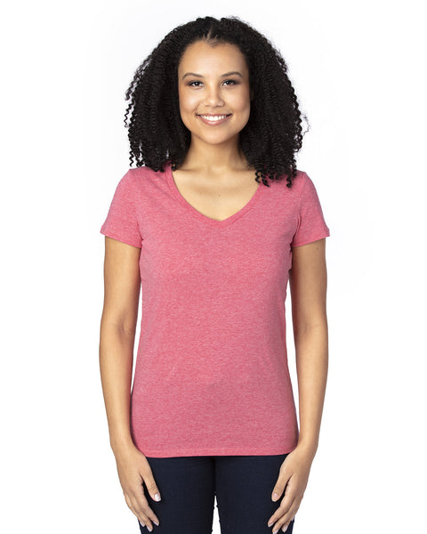 Threadfast Apparel 200RV - Camiseta con cuello en V para mujer