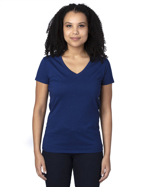 Threadfast Apparel 200RV - Camiseta con cuello en V para mujer