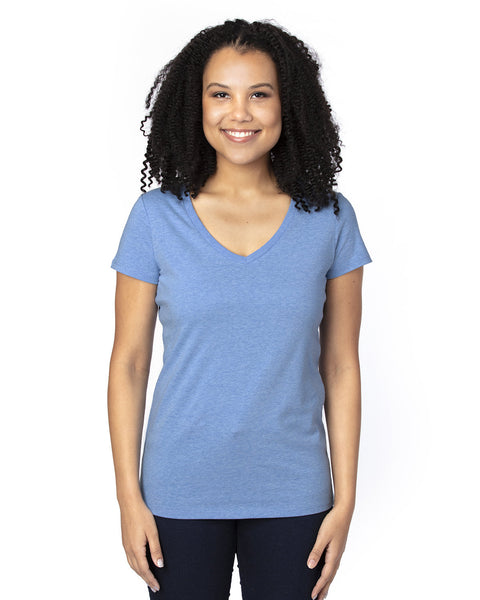 Threadfast Apparel 200RV - Camiseta con cuello en V para mujer