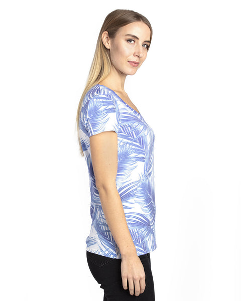 Threadfast Apparel 200RV - Camiseta con cuello en V para mujer