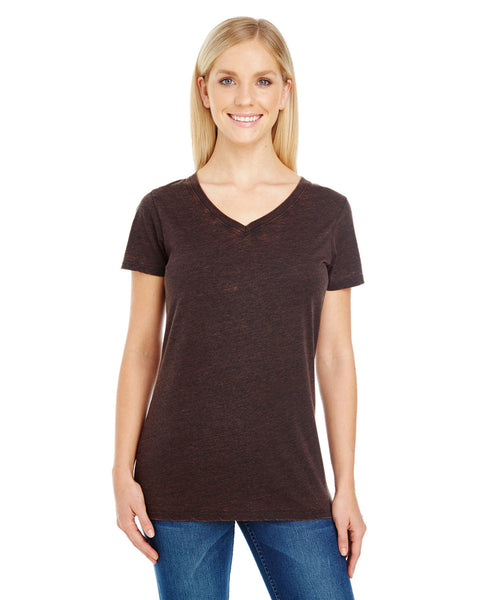 Threadfast Apparel 215B Ladies' Cross Dye Short-Sleeve V-Neck T-Shirt