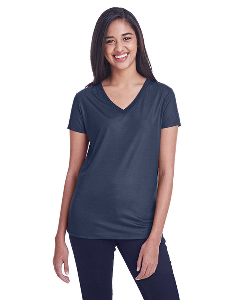 Threadfast Apparel 240RV - Camiseta de cuello en V para mujer