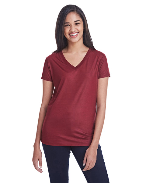 Threadfast Apparel 240RV Ladies' Liquid Jersey V-Neck T-Shirt