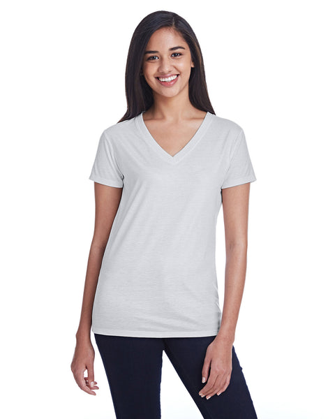 Threadfast Apparel 240RV - Camiseta de cuello en V para mujer