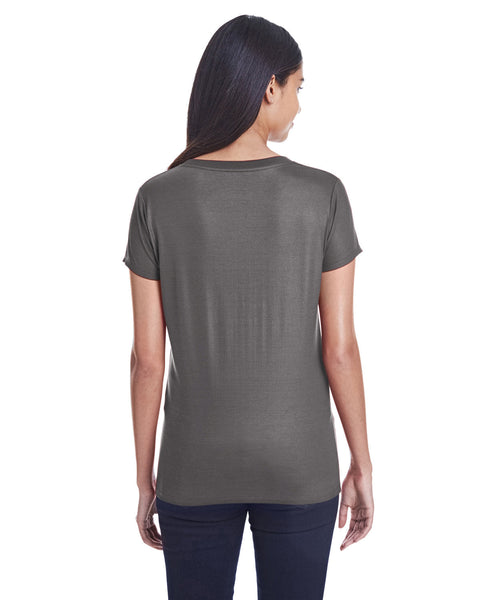 Threadfast Apparel 240RV Ladies' Liquid Jersey V-Neck T-Shirt