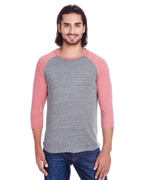 Threadfast Apparel 302G Unisex Triblend 3/4-Sleeve Raglan