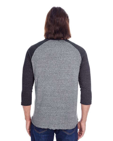 Threadfast Apparel 302G Unisex Triblend 3/4-Sleeve Raglan