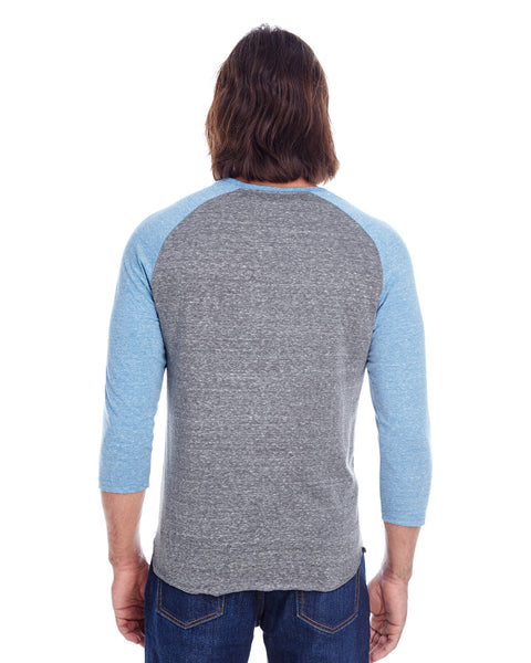 Threadfast Apparel 302G Unisex Triblend 3/4-Sleeve Raglan