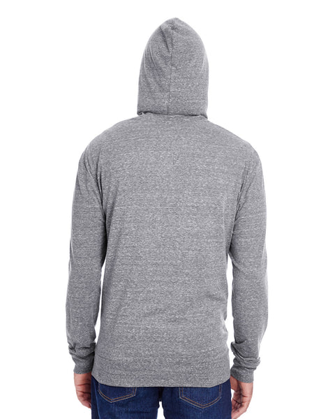 Threadfast Apparel 302Z Sudadera con capucha ligera con cremallera completa unisex Triblend