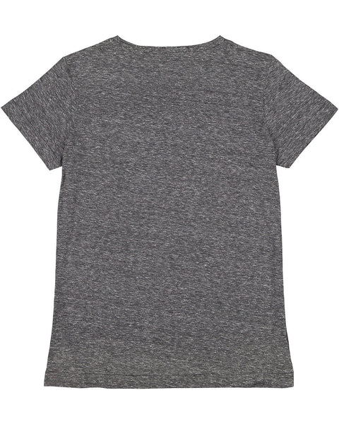 LAT 3591 Ladies' V-Neck Harborside Melange Jersey T-Shirt