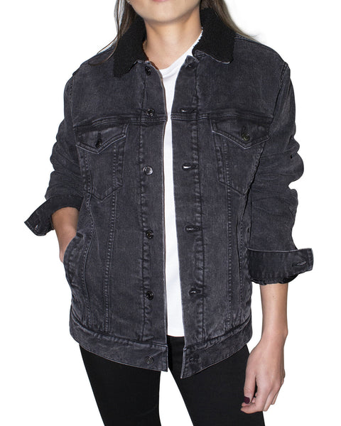 Threadfast Apparel 372J Unisex Sherpa-Lined Denim Jacket