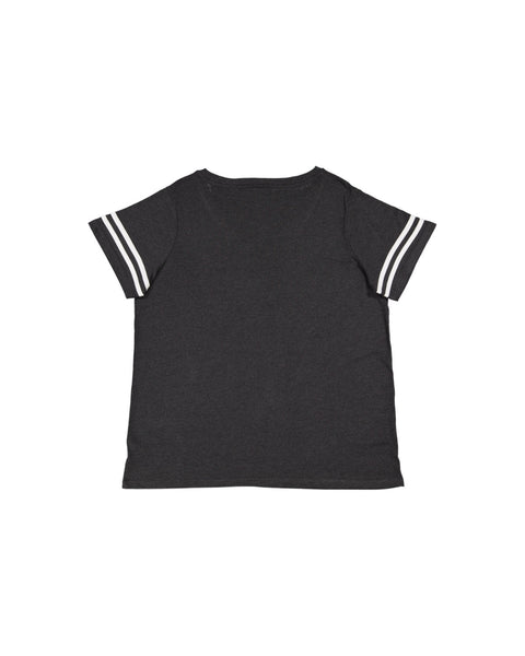 LAT 3837 Ladies' Curvy Football T-Shirt