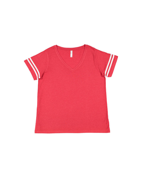 Camiseta de fútbol con curvas para mujer LAT 3837