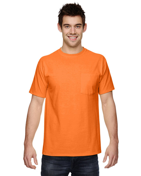 Fruit of the Loom 3931P Adult HD Cotton Pocket T-Shirt