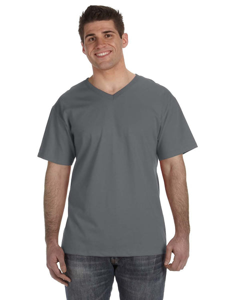 Fruit of the Loom 39VR Adult HD Cotton V-Neck T-Shirt