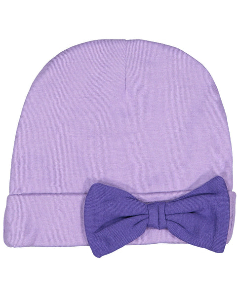 Rabbit Skins 4453 Infant Baby Rib Bow Cap