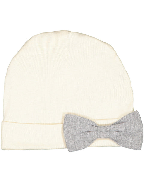 Rabbit Skins 4453 Infant Baby Rib Bow Cap