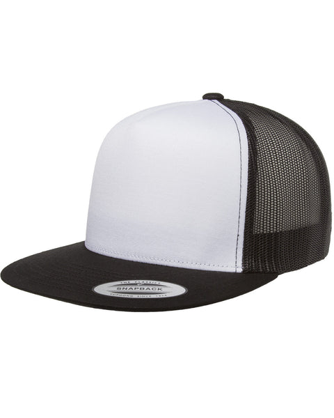 Yupoong 6006W Adult Classic Trucker with White Front Panel Cap