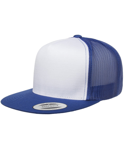 Yupoong 6006W Adult Classic Trucker with White Front Panel Cap