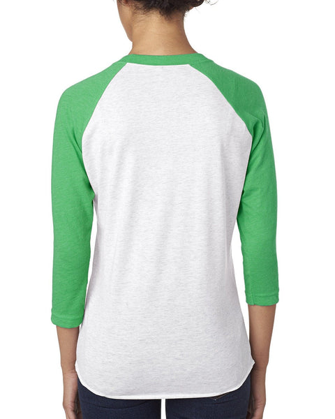 Next Level 6051 Unisex Triblend 3/4-Sleeve Raglan