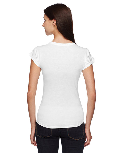 Anvil 6750VL Camiseta de manga corta con cuello en V para mujer