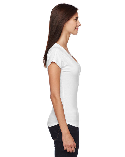 Anvil 6750VL Ladies' Triblend V-Neck T-Shirt