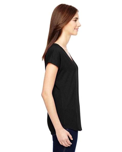 Anvil 6750VL Camiseta de manga corta con cuello en V para mujer