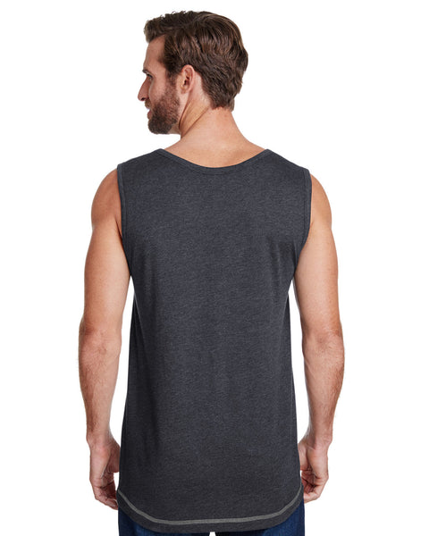 LAT 6919 Camiseta de tirantes para hombre con espalda en contraste