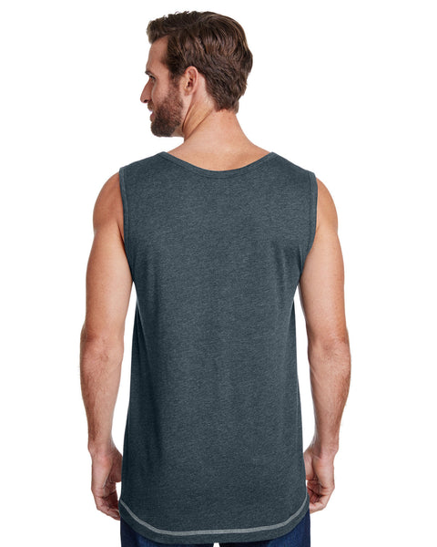 LAT 6919 Men's Contrast Back Tank