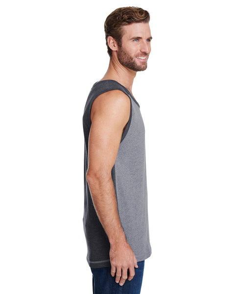 LAT 6919 Men's Contrast Back Tank