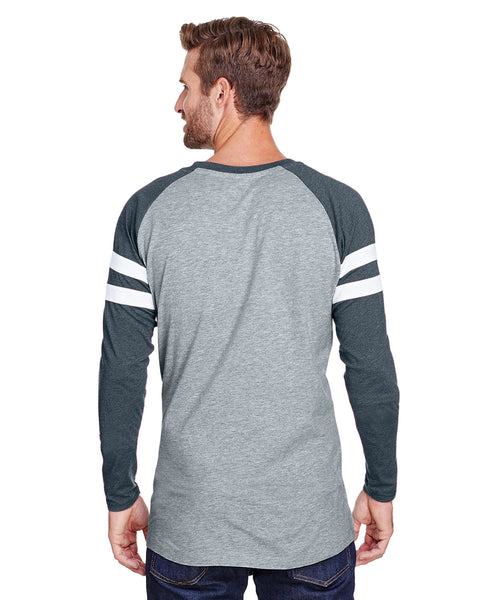 LAT 6934 Men's Gameday Mash-Up Long Sleeve Fine Jersey T-Shirt