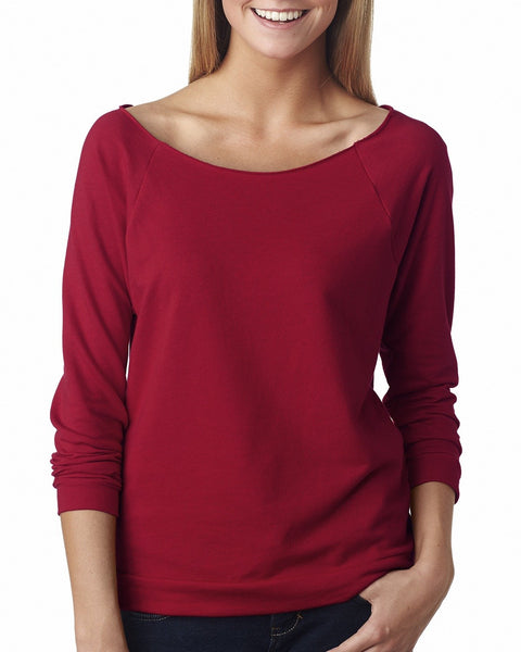 Next Level 6951 Ladies' French Terry 3/4-Sleeve Raglan