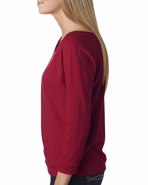 Next Level 6951 Ladies' French Terry 3/4-Sleeve Raglan