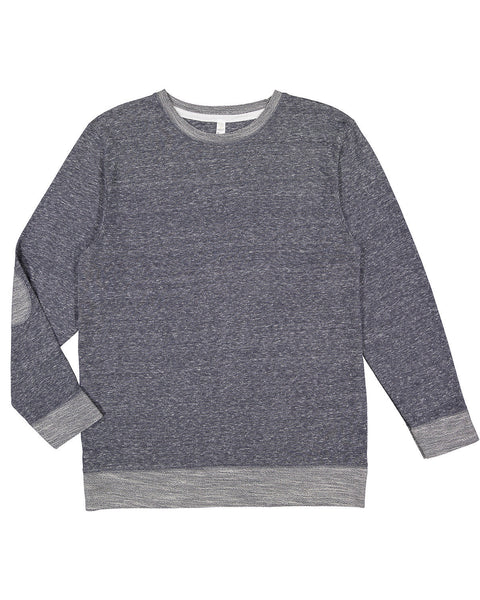 Harborside Melange French Terry Crewneck with Elbow Patches
