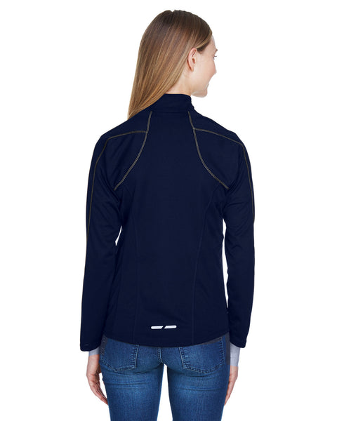 North End 78187 Ladies' Radar Quarter-Zip Performance Top de manga larga