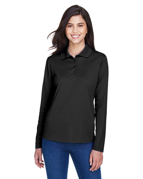 Core 365 78192 Ladies' Pinnacle Performance Long-Sleeve Piqu Polo