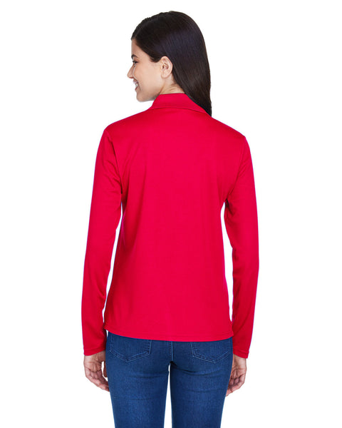 Core 365 78192 Ladies' Pinnacle Performance Long-Sleeve Piqu Polo