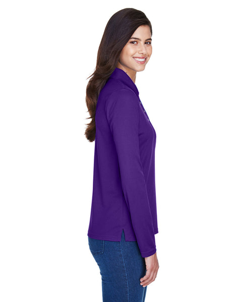 Core 365 78192 Ladies' Pinnacle Performance Long-Sleeve Piqu Polo