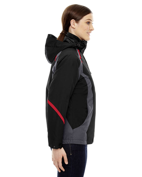 North End 78195 Ladies' Height 3-in-1 Jacket with Insulated Liner