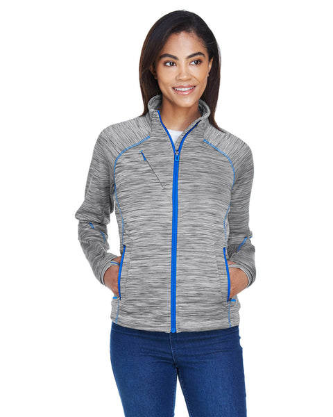 North End 78697 Ladies' Flux Mlange Bonded Fleece Jacket