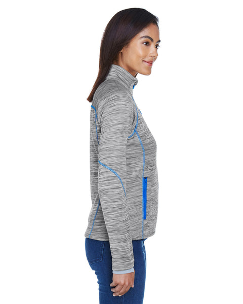 North End 78697 Ladies' Flux Mlange Bonded Fleece Jacket